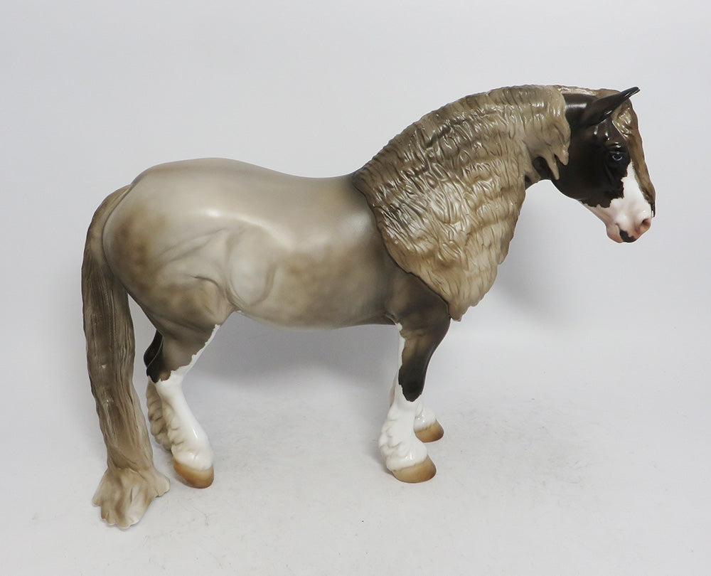 COCOA-OOAK CHOCOALTE ROAN HEAVY DRAFT MARE BY JULIE KEIM WHS 2018