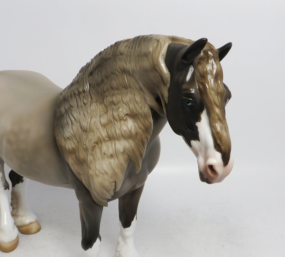 COCOA-OOAK CHOCOALTE ROAN HEAVY DRAFT MARE BY JULIE KEIM WHS 2018