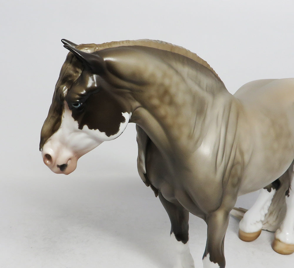 COCOA-OOAK CHOCOALTE ROAN HEAVY DRAFT MARE BY JULIE KEIM WHS 2018