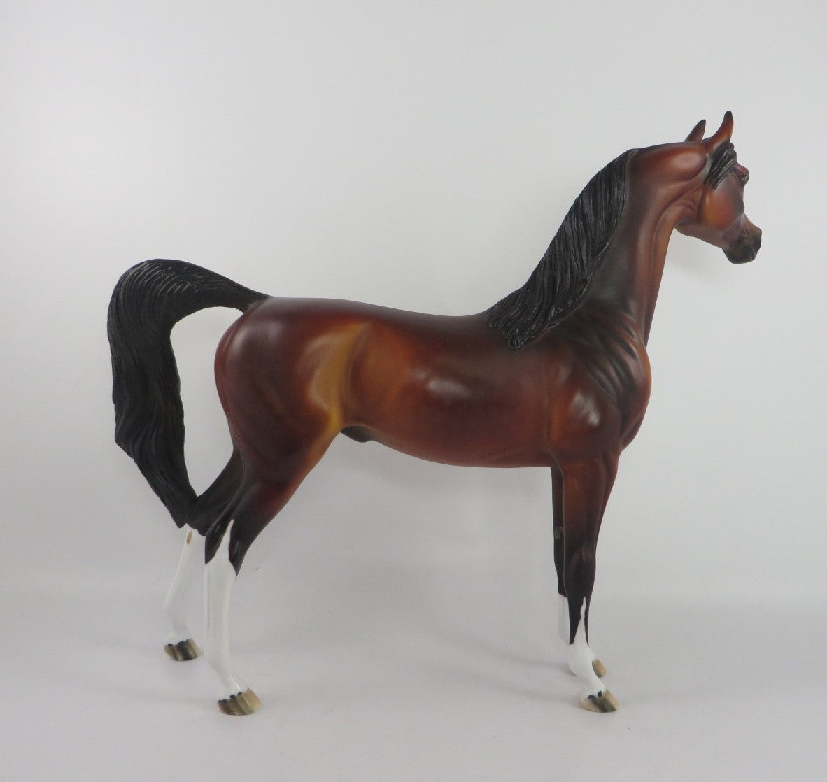 SHARED SECRET - OOAK BAY ARABIAN MODEL HORSE BY DAWN QUICK PJ20