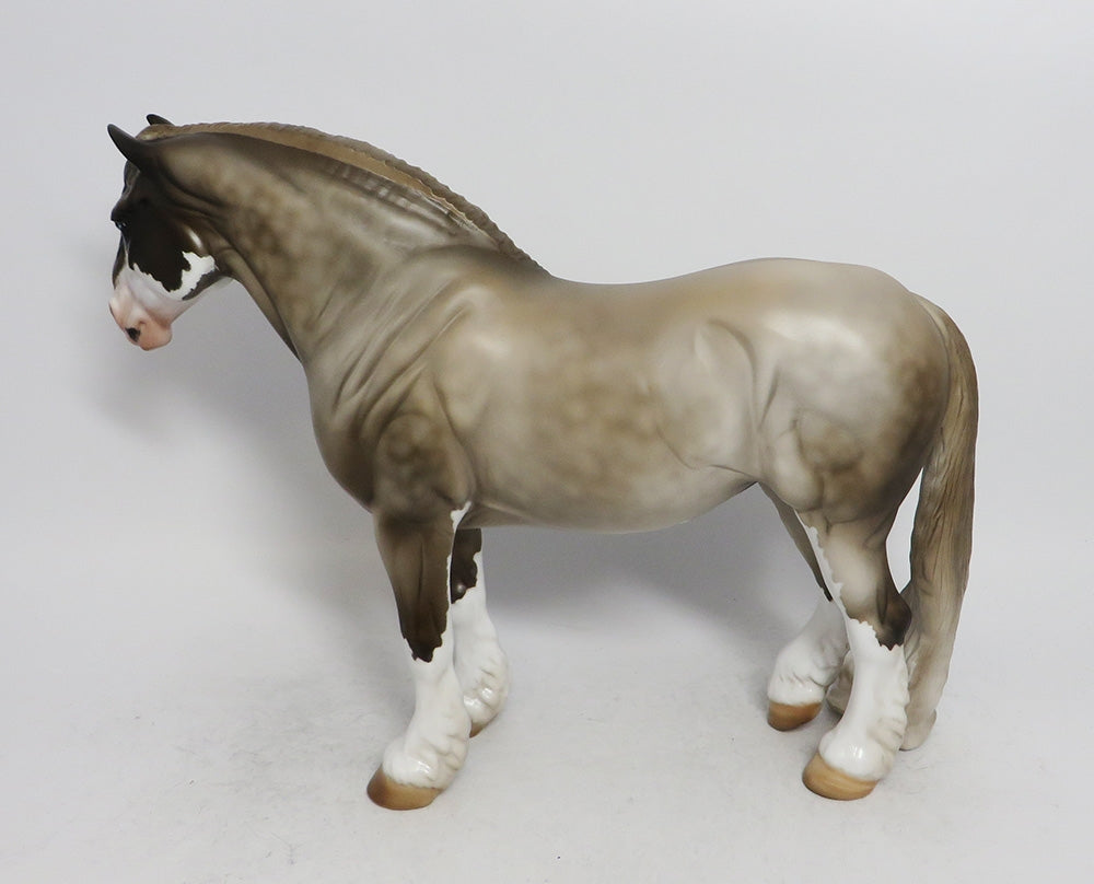 COCOA-OOAK CHOCOALTE ROAN HEAVY DRAFT MARE BY JULIE KEIM WHS 2018