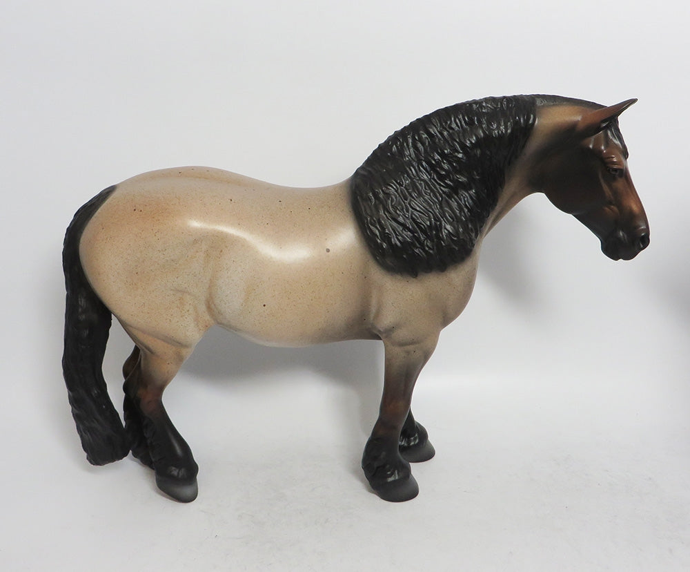 EVE- LE- 15  HEAVY DARFT MARE CUSTOM BAY ROAN BY DAWN QUICK WHS 2018