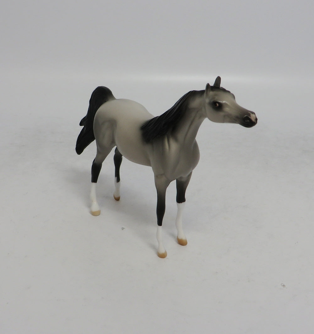 RIBBON DANCER - OOAK GREY ARABIAN CHIP SHCF2018