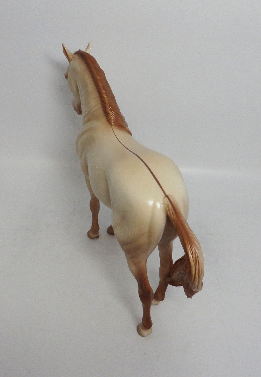 LUZ DE LUNA - LE10 2017 PYO CONTEST WINNER CHAMPAGNE ANDALUSIAN MODEL HORSE PAINTED BY JULIA BULTEMA SHCF2018