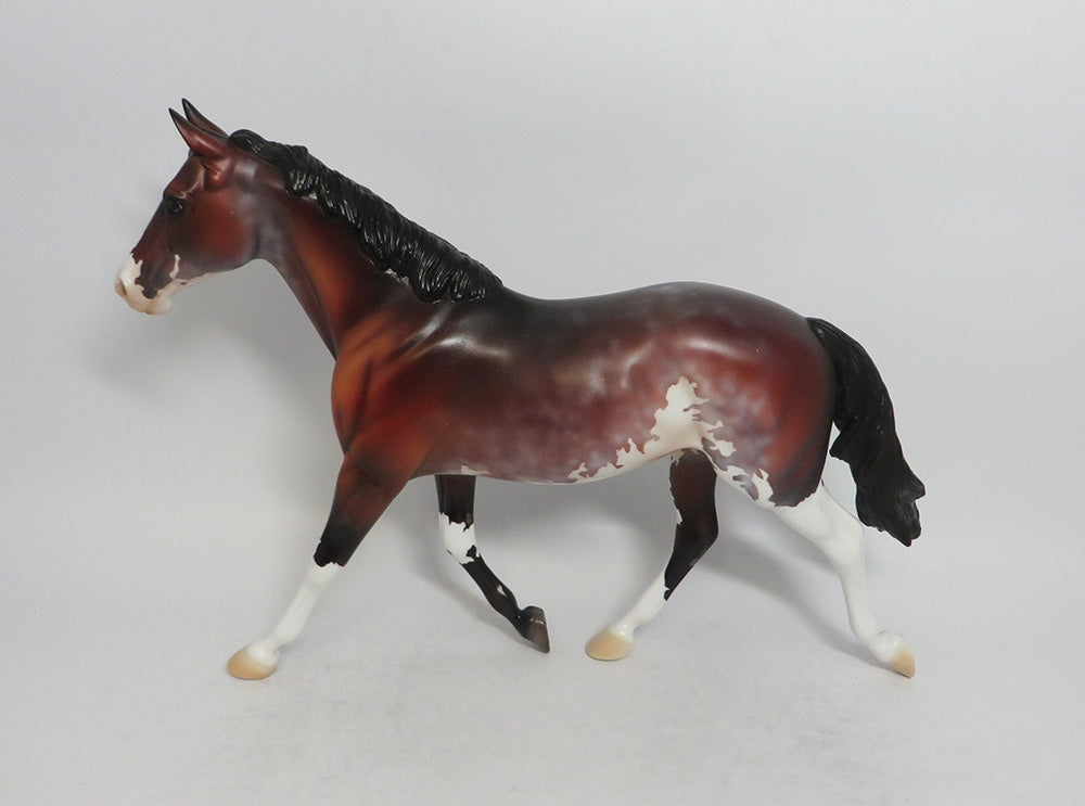 REDNECK - OOAK BAY PINTO PALOUSE MODEL HORSE SHCF2018
