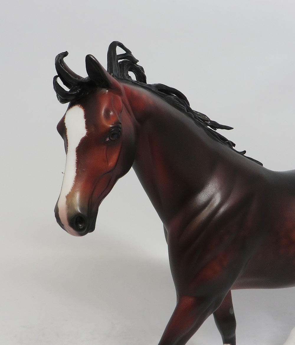 BLINKY-OOAK DAPPLE BAY PONY BY SHERYL LEISURE SHCF 2018
