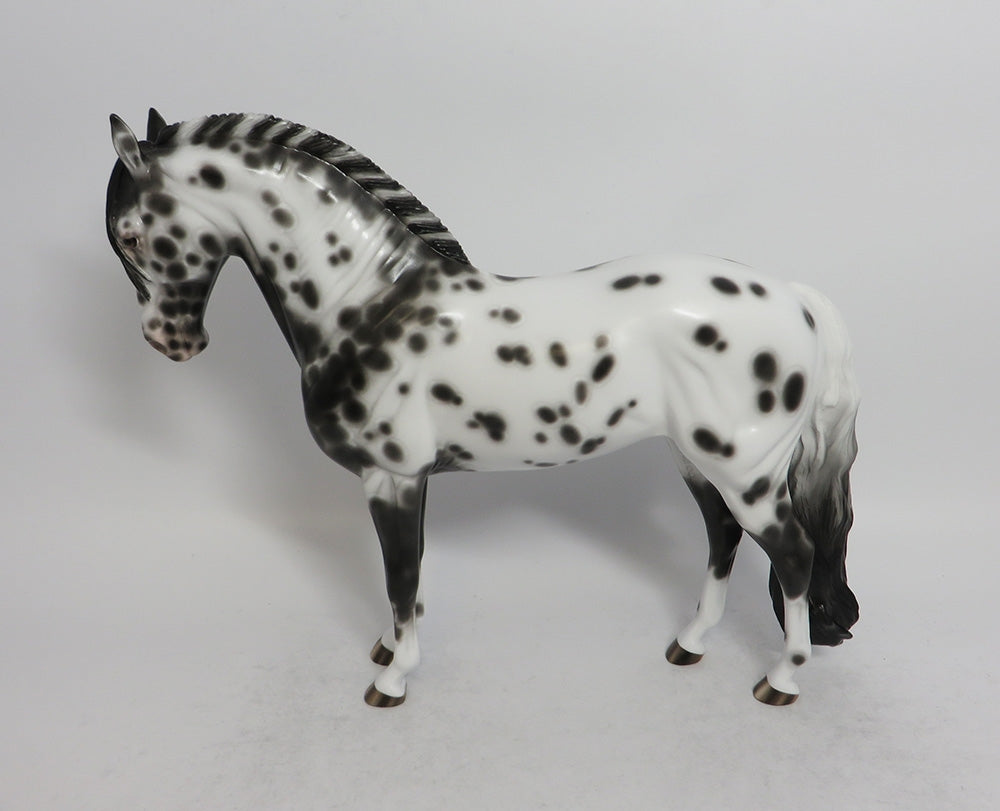 SPARKLE-OOAK LEOPARD APPALOOSA ANDALUSIAN MODEL HORSE SHCF 2018