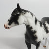 ARTHUR RANKIN-OOAK BLACK SABINO ISH MODEL HORSE BY SHERYL LEISURE 12/14/18