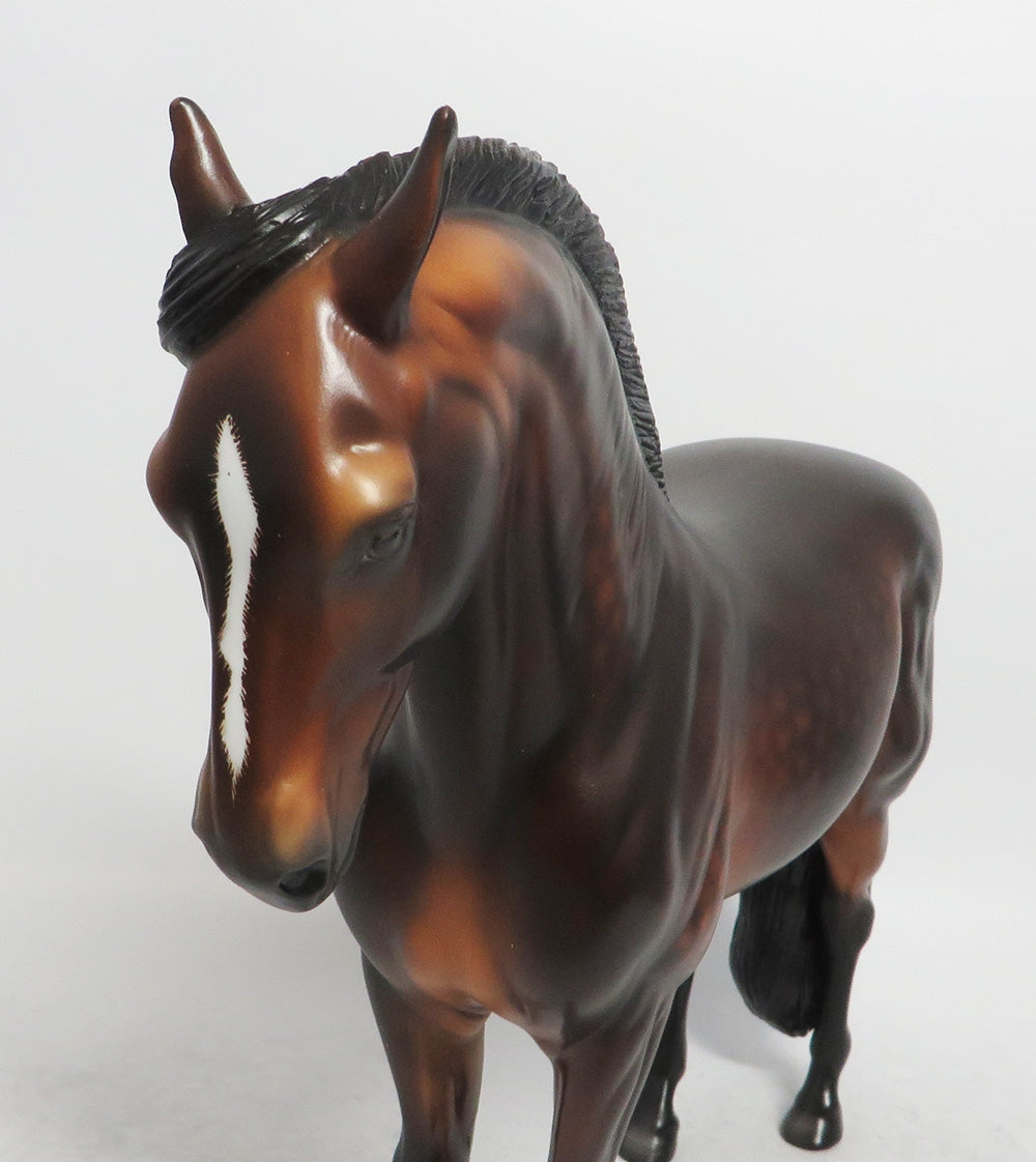 JANGLE BELLS-OOAK DAPPLE BAY ANDALUSIAN MODEL HORSE 12/14/18