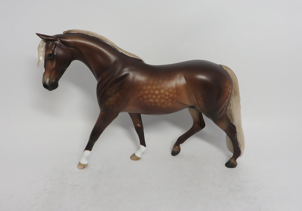 WINKY-OOAK DAPPLE CHESTNUT PONY MODEL HORSE SHCF 2018