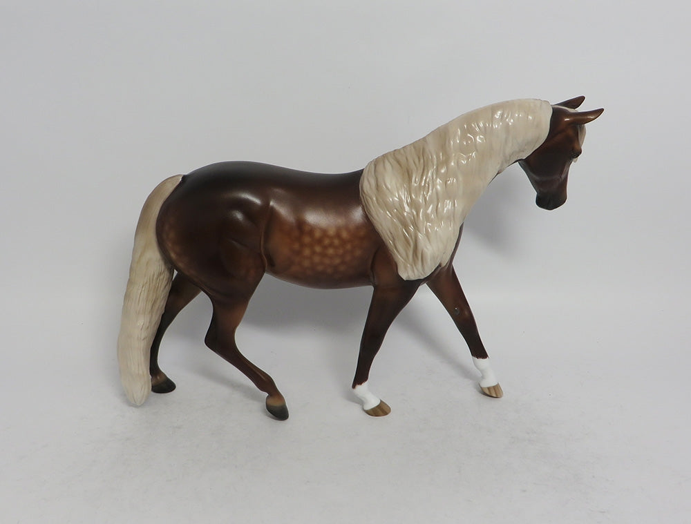WINKY-OOAK DAPPLE CHESTNUT PONY MODEL HORSE SHCF 2018