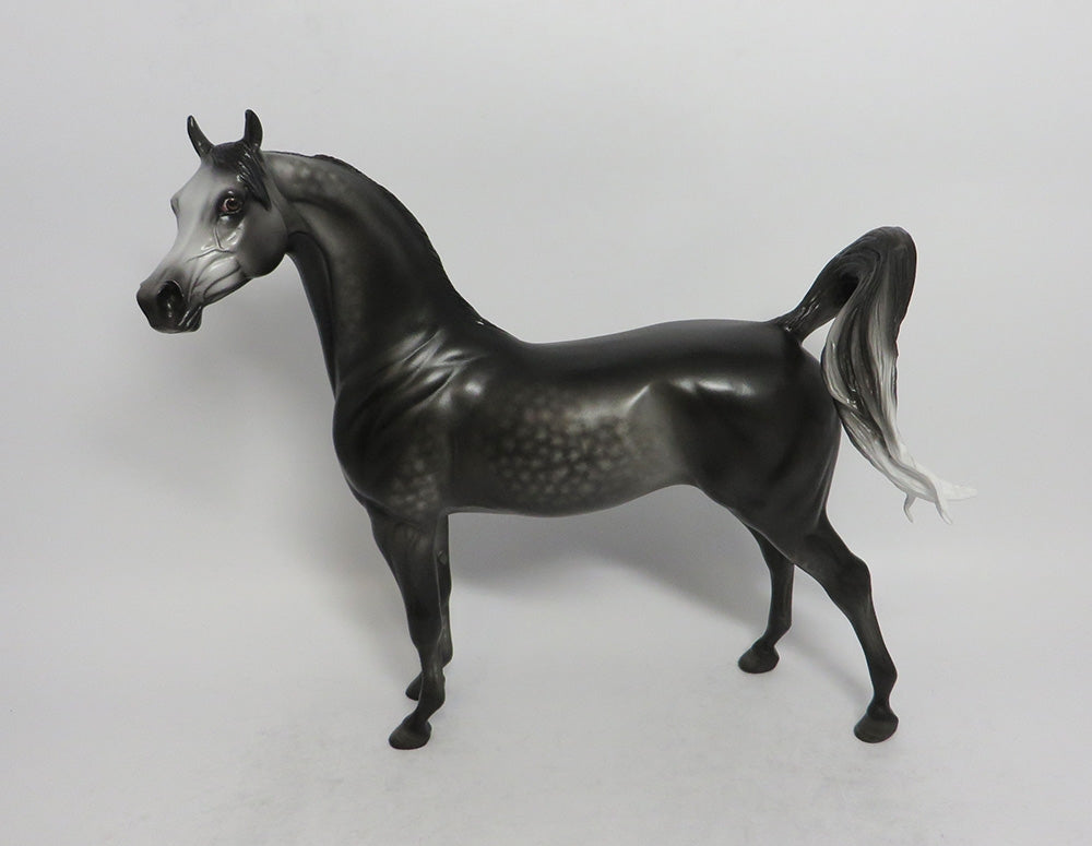 GLINT-OOAK DARK DAPPLE GREY ARABIAN BY SHERYL LEISURE SHCF 2018