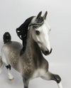 SNOW MISER-OOAK DAPPLE GREY SADDLEBRED MODEL HORSE 12/14/18