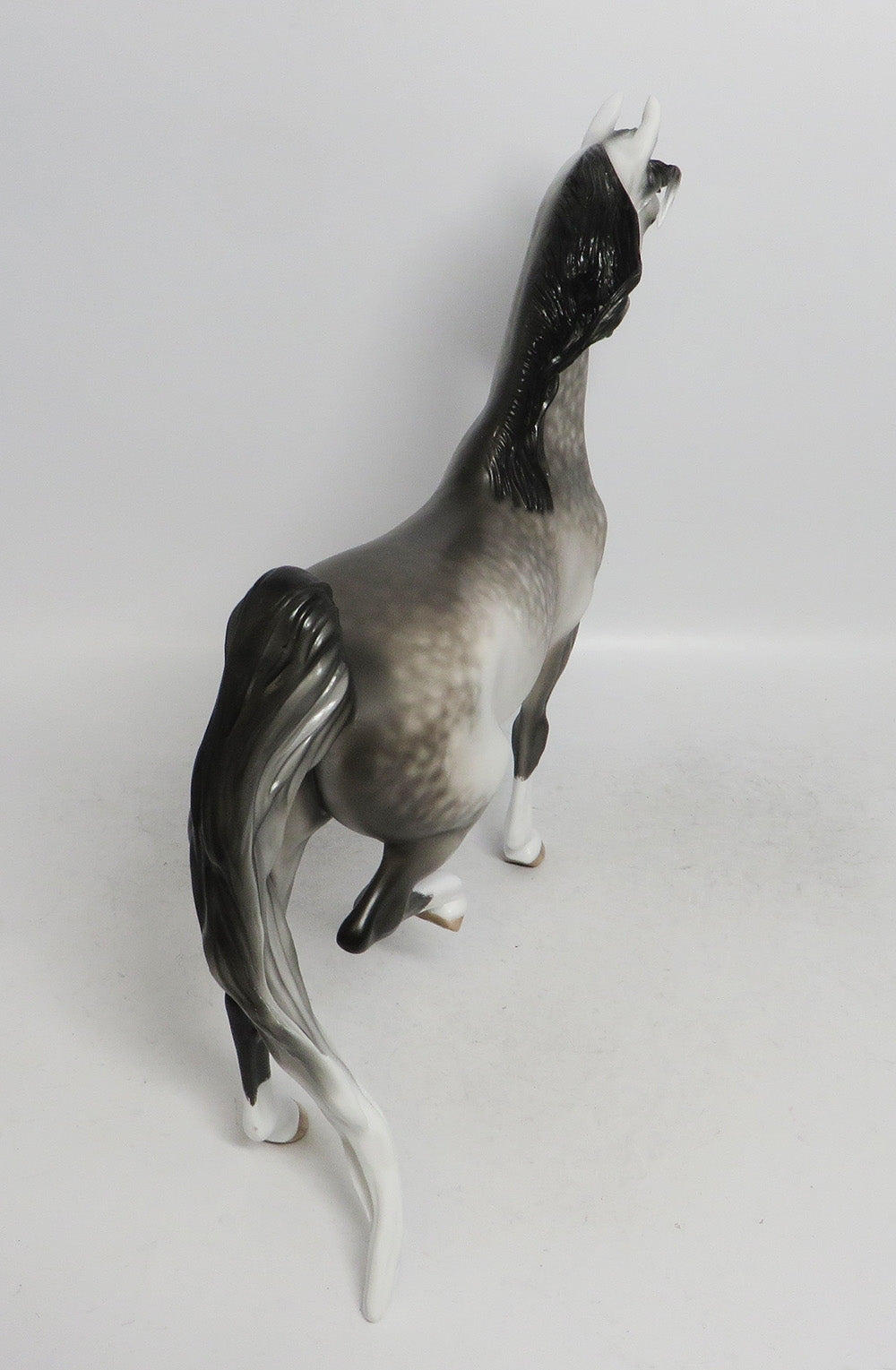 SNOW MISER-OOAK DAPPLE GREY SADDLEBRED MODEL HORSE 12/14/18