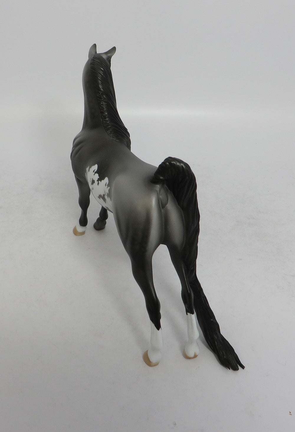 POETRY IN MOTION - OOAK GREY PINTO PEBBLES MODEL HORSE SHCF2018