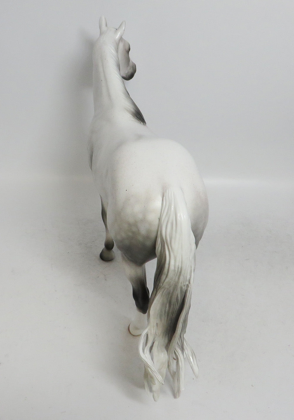 IRON MANIA-OOAK DAPPLE FLEABIT GREY ISH MODEL HORSE BY AUDREY DIXON 12/14/18