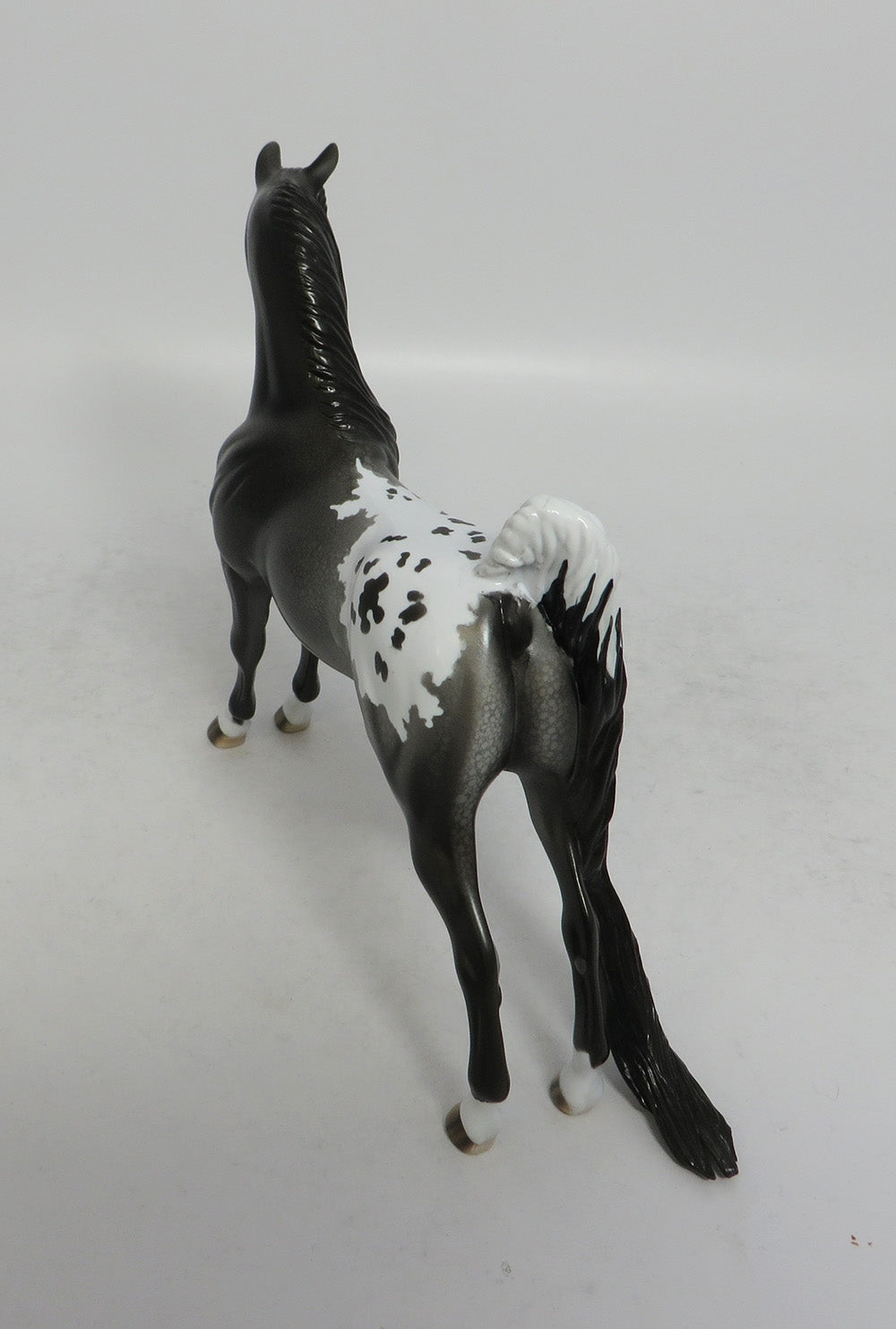 LITTLE MISS POETRY - OOAK BLACK APPALOOSA PEBBLES MODEL HORSE SHCF2018
