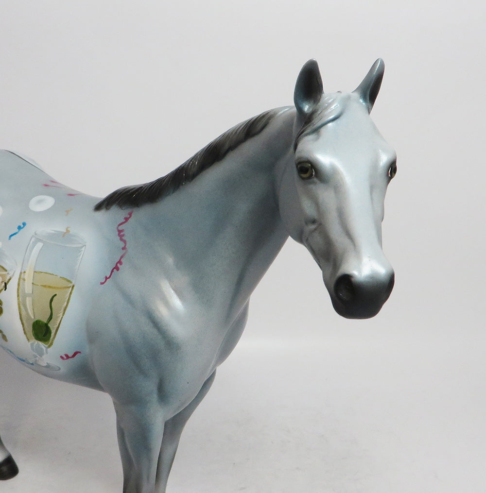 CHEERS-OOAK NEW YEARS ISH MODEL HORSE BY DAWN QUICK  12/21/18