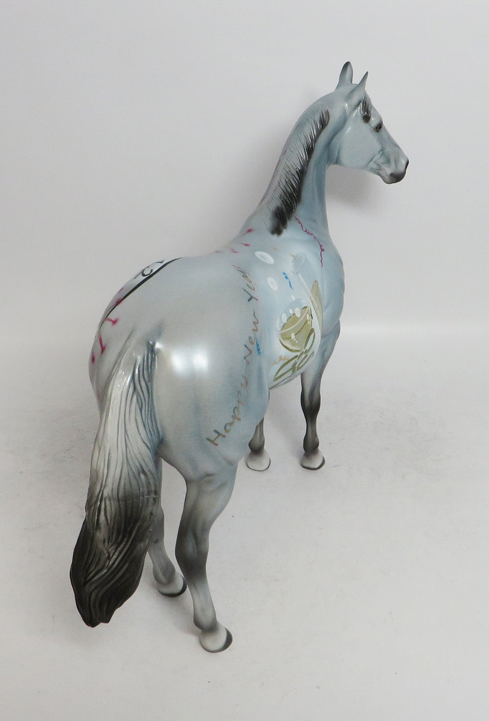 CHEERS-OOAK NEW YEARS ISH MODEL HORSE BY DAWN QUICK  12/21/18