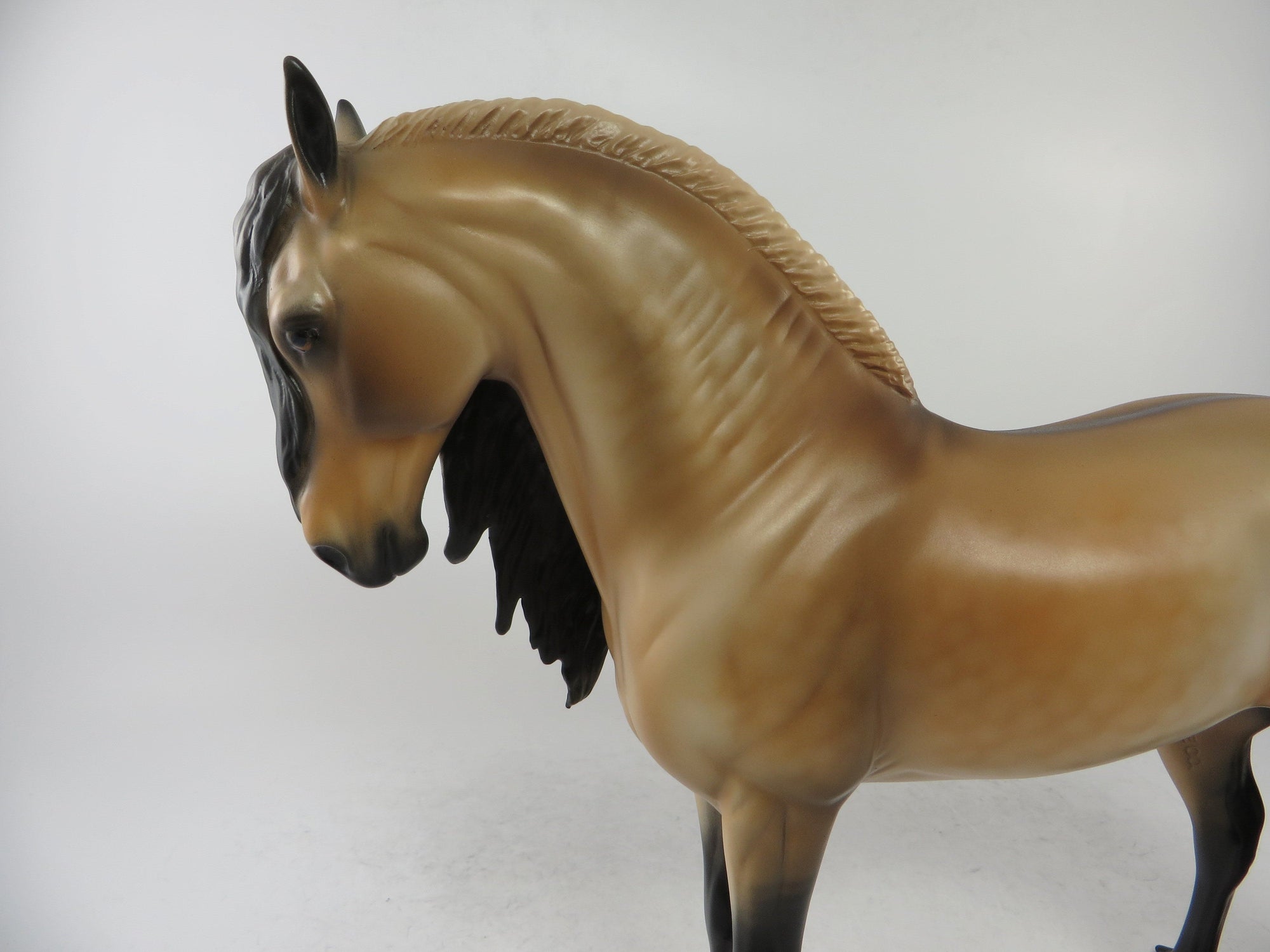 CINDERELLA BELLA-OOAK DAPPLE BUCKSKIN ANDALUSIAN MODEL HORSE 12/21/18