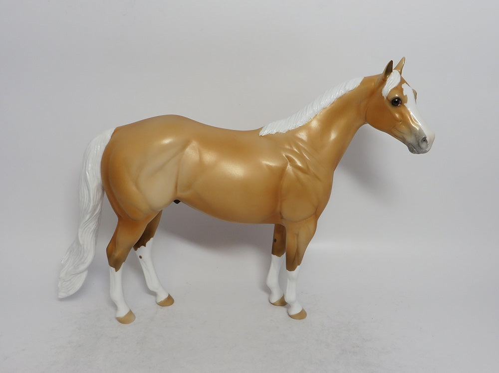 THE BOMB - OOAK PALOMINO ISH MODEL HORSE SHCF2018