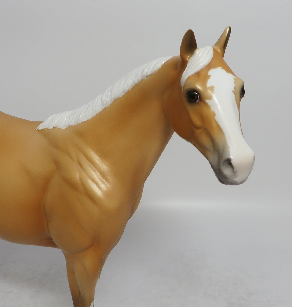 THE BOMB - OOAK PALOMINO ISH MODEL HORSE SHCF2018