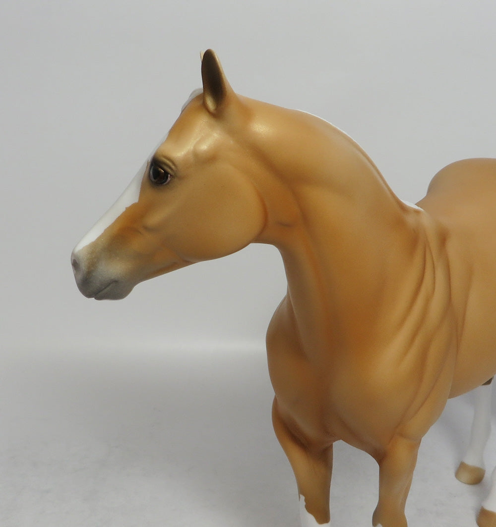 THE BOMB - OOAK PALOMINO ISH MODEL HORSE SHCF2018
