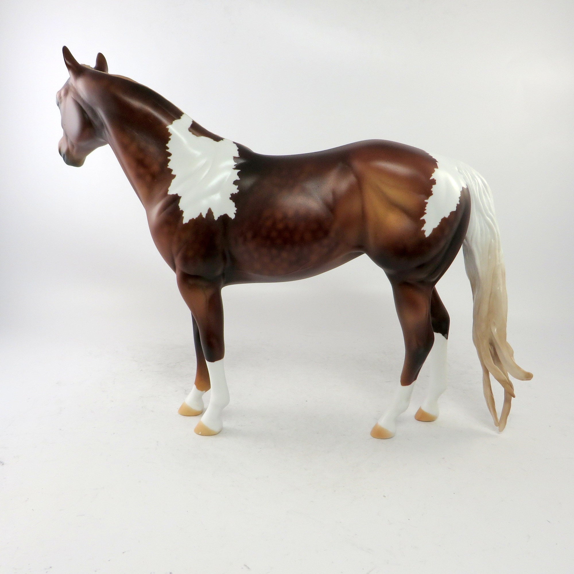 COCO CHANNEL-LE-6 DAPPLE CHESTNUT PAINT ISH MODEL HORSE BY AUDREY DIXON 12/21/18