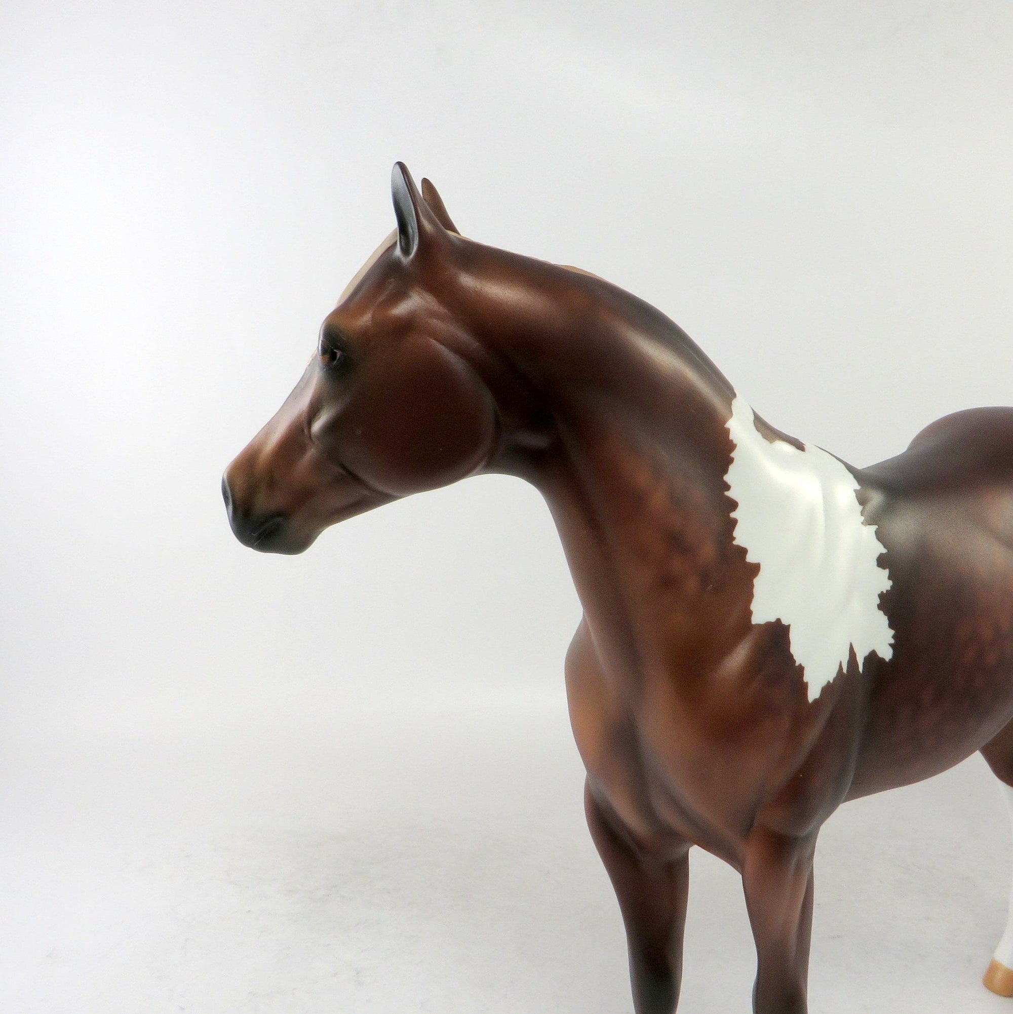 COCO CHANNEL-LE-6 DAPPLE CHESTNUT PAINT ISH MODEL HORSE BY AUDREY DIXON 12/21/18