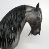 APPOLLO-OOAK BLUE ROAN ANDALUSIAN MODEL HORSE BY DAWN QUICK 12/21/18