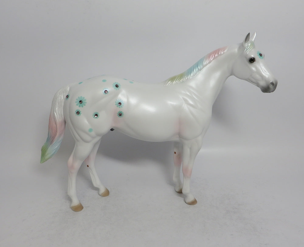 DAISY BOY BLUE - OOAK BLUE DAISY APPALOOSA DECORATOR ISH SHCF2018