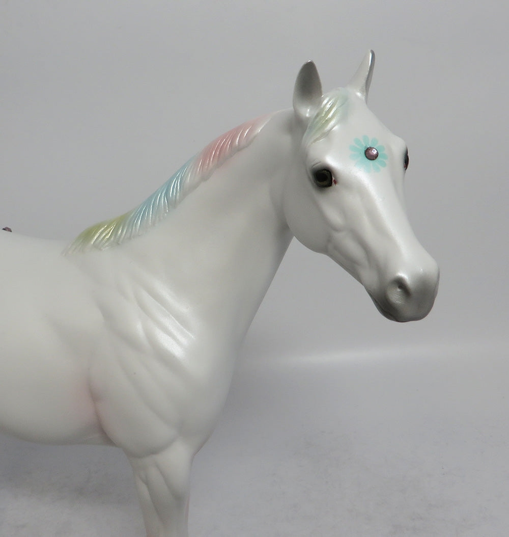 DAISY BOY BLUE - OOAK BLUE DAISY APPALOOSA DECORATOR ISH SHCF2018