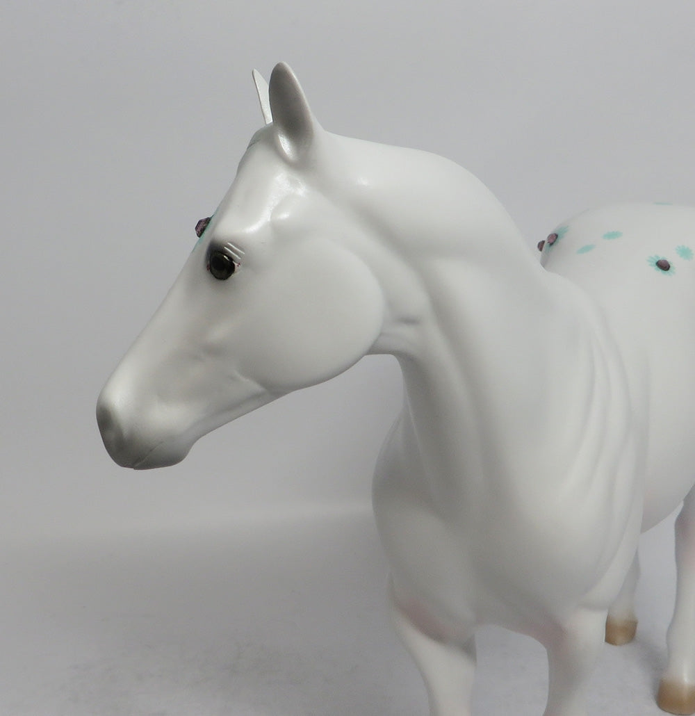 DAISY BOY BLUE - OOAK BLUE DAISY APPALOOSA DECORATOR ISH SHCF2018