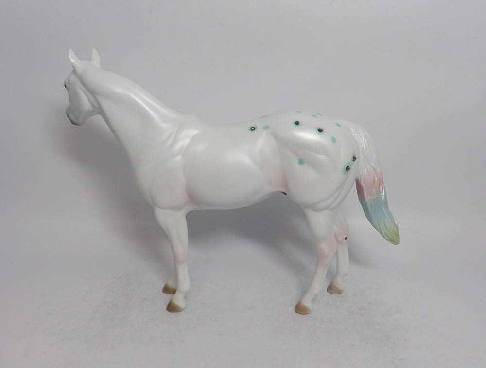 DAISY BOY BLUE - OOAK BLUE DAISY APPALOOSA DECORATOR ISH SHCF2018