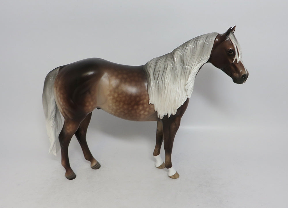 KANSAS CITY - OOAK SILVER DAPPLE ISH MODEL HORSE BY SHERYL LEISURE SHCF2018