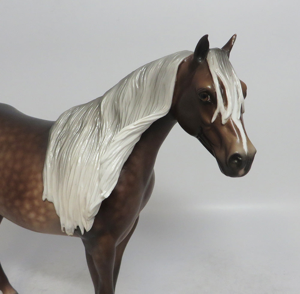 KANSAS CITY - OOAK SILVER DAPPLE ISH MODEL HORSE BY SHERYL LEISURE SHCF2018