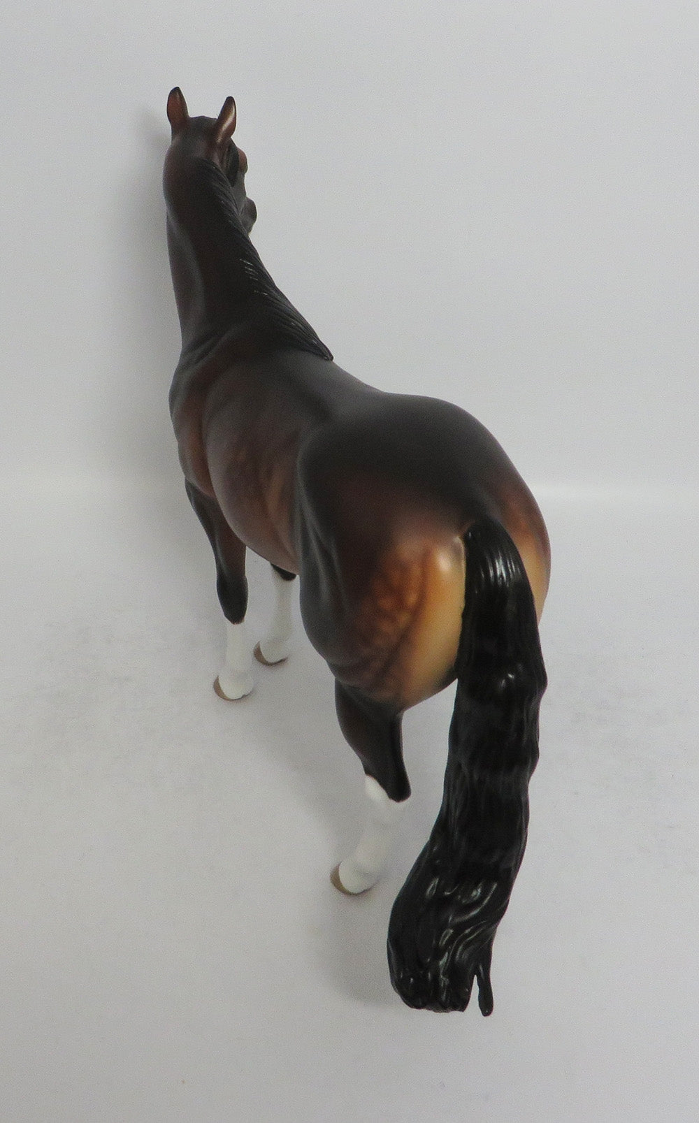 CURLY - OOAK DAPPLE BAY ISH MODEL HORSE BY SHERYL LEISURE SHCF2018