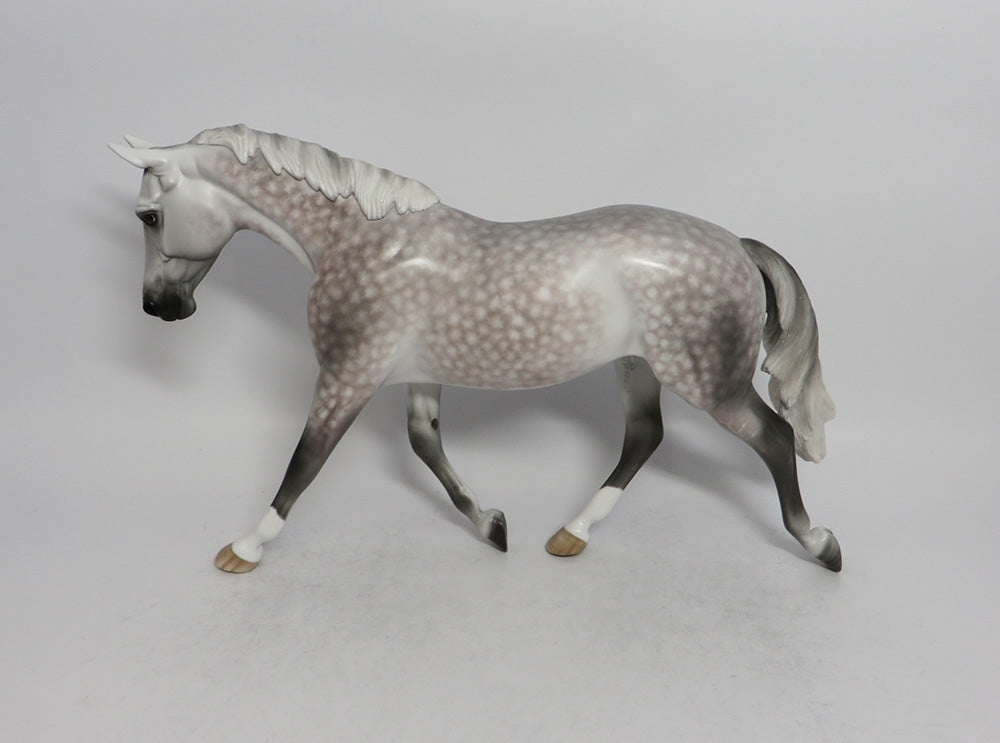 GERTIE - OOAK STAR DAPPLE ROSE GREY PALOUSE MODEL HORSE BY SHERYL LEISURE SHCF2018