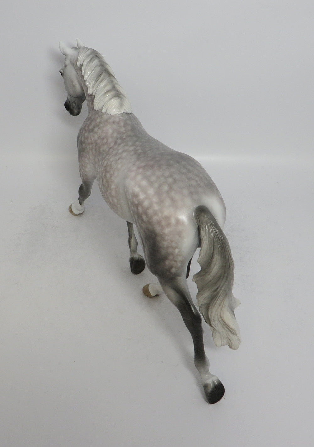 GERTIE - OOAK STAR DAPPLE ROSE GREY PALOUSE MODEL HORSE BY SHERYL LEISURE SHCF2018