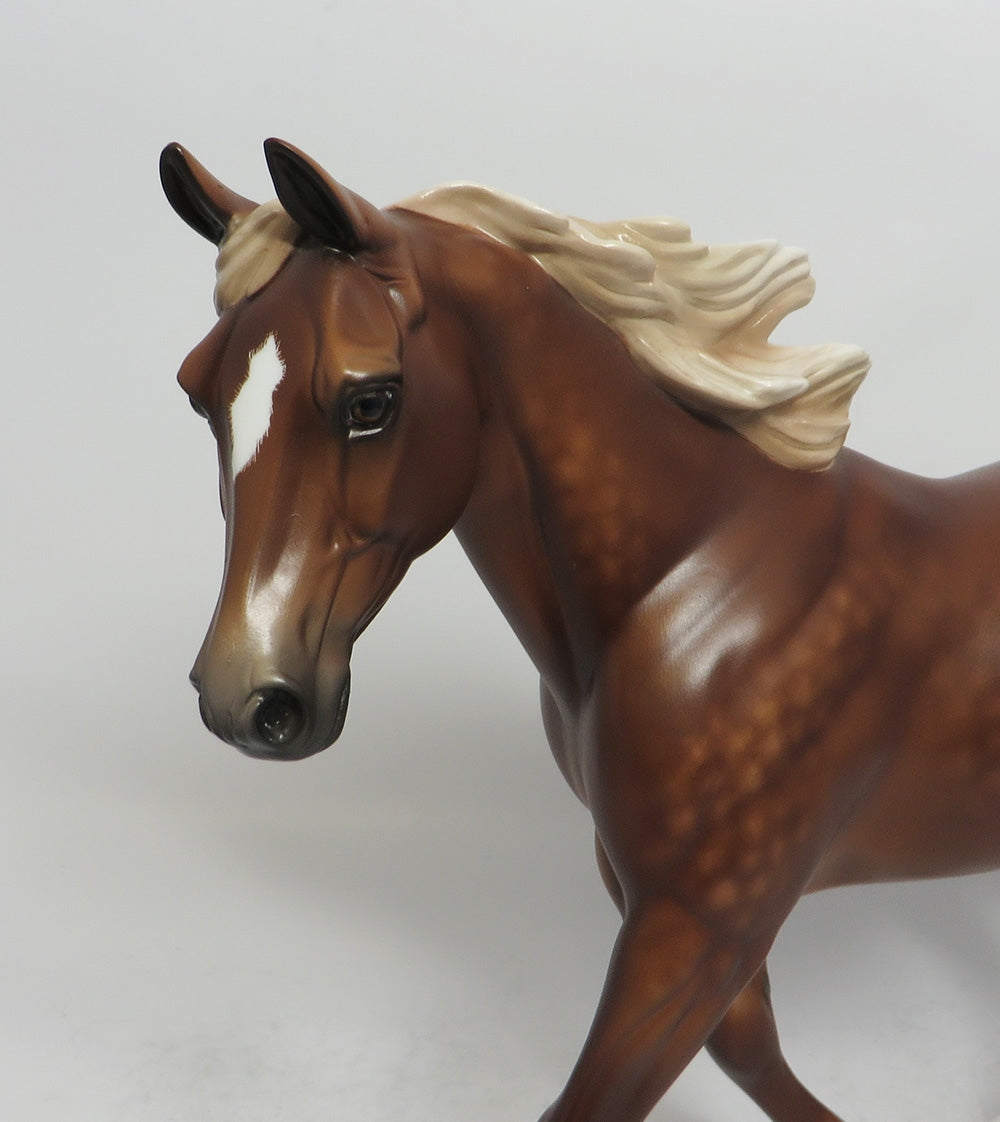 LAUREY - OOAK DAPPLE SORREL PALOUSE MODEL HORSE BY SHERYL LEISURE SHCF2018