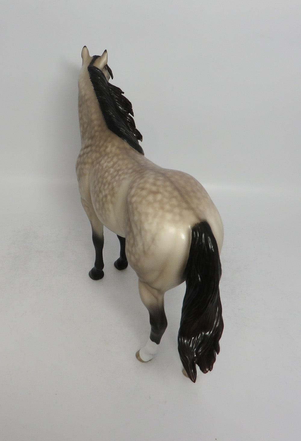 WILL PARKER - OOAK DAPPLE LIGHT SOOTY BUCKSKIN ISH MODEL HORSE BY SHERYL LEISURE SHCF2018