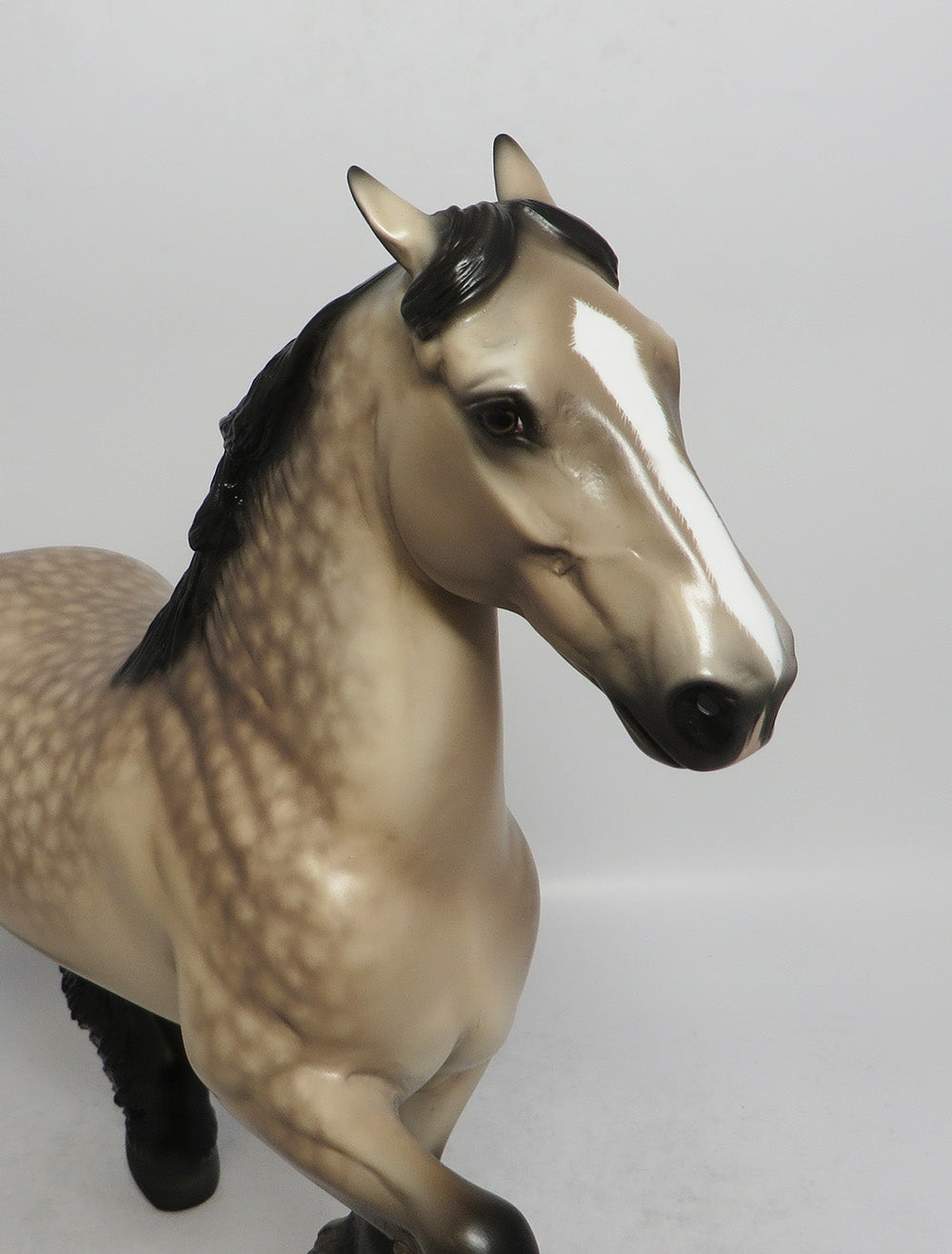 JUD FRY - OOAK SOOTY BUCKSKIN TROTTING DRAFT MODEL HORSE BY SHERYL LEISURE SHCF2018