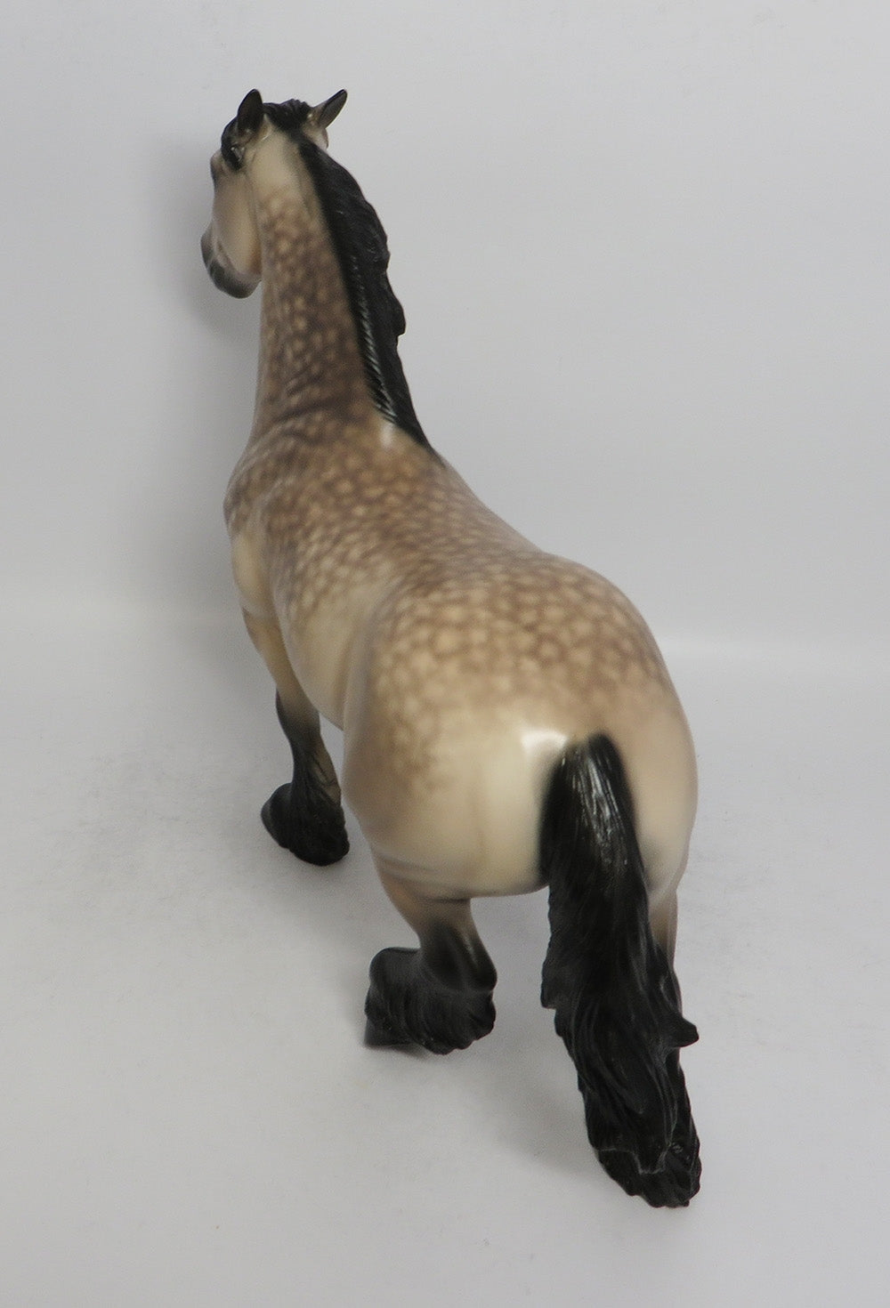 JUD FRY - OOAK SOOTY BUCKSKIN TROTTING DRAFT MODEL HORSE BY SHERYL LEISURE SHCF2018