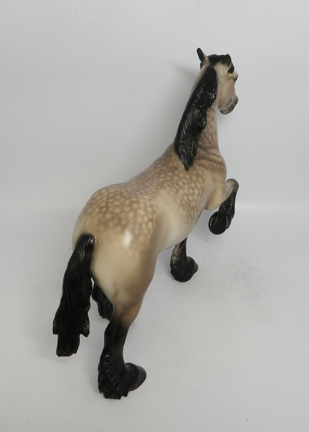 JUD FRY - OOAK SOOTY BUCKSKIN TROTTING DRAFT MODEL HORSE BY SHERYL LEISURE SHCF2018