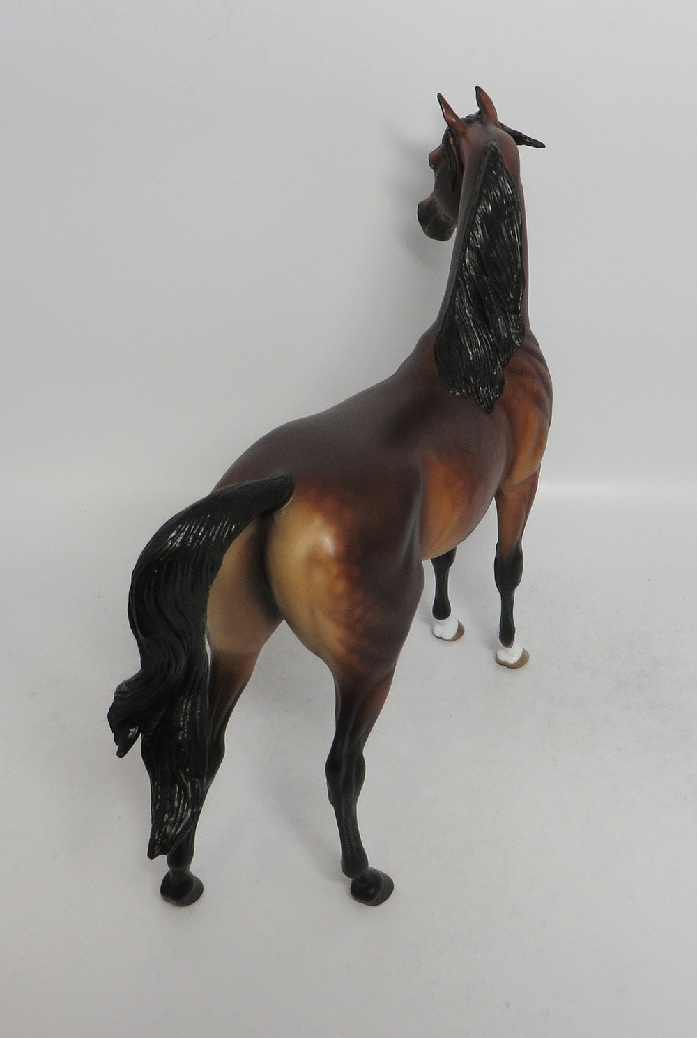ALI HAKIM - OOAK DAPPLE BAY ARABIAN MODEL HORSE BY SHERYL LEISURE SHCF2018