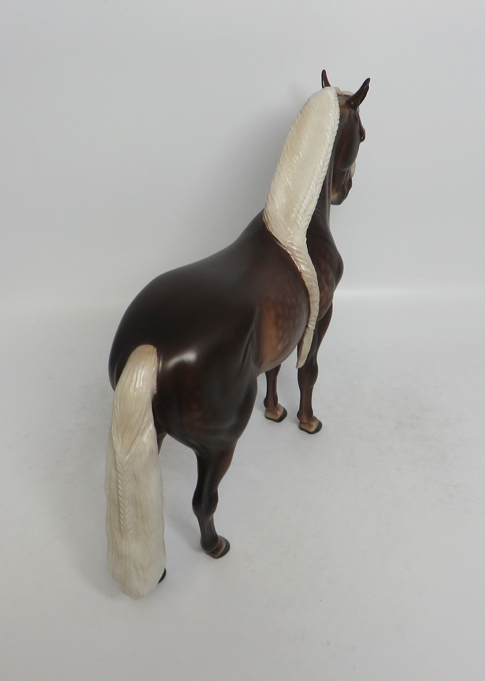 OUT OF MY DREAMS - OOAK DAPPLE CHOCOLATE SORREL ANDALUSIAN MODEL HORSE BY SHERYL LEISURE SHCF2018