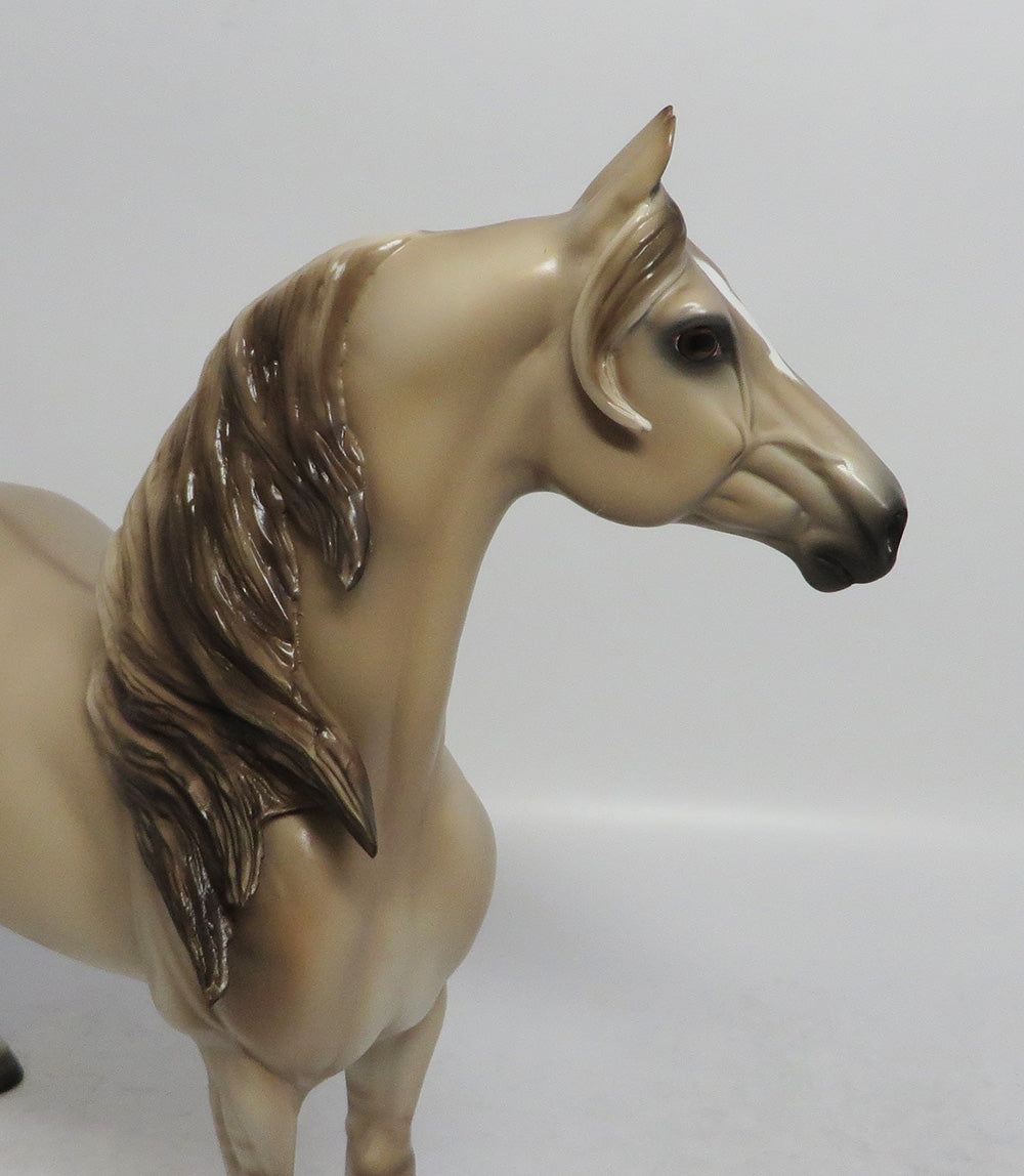 PEDDLER MAN - OOAK PALE RED DUN MORGAN MODEL HORSE BY SHERYL LEISURE SHCF2018