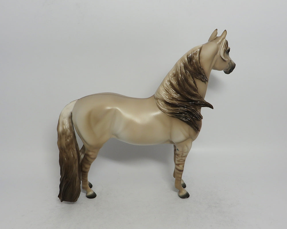 PEDDLER MAN - OOAK PALE RED DUN MORGAN MODEL HORSE BY SHERYL LEISURE SHCF2018