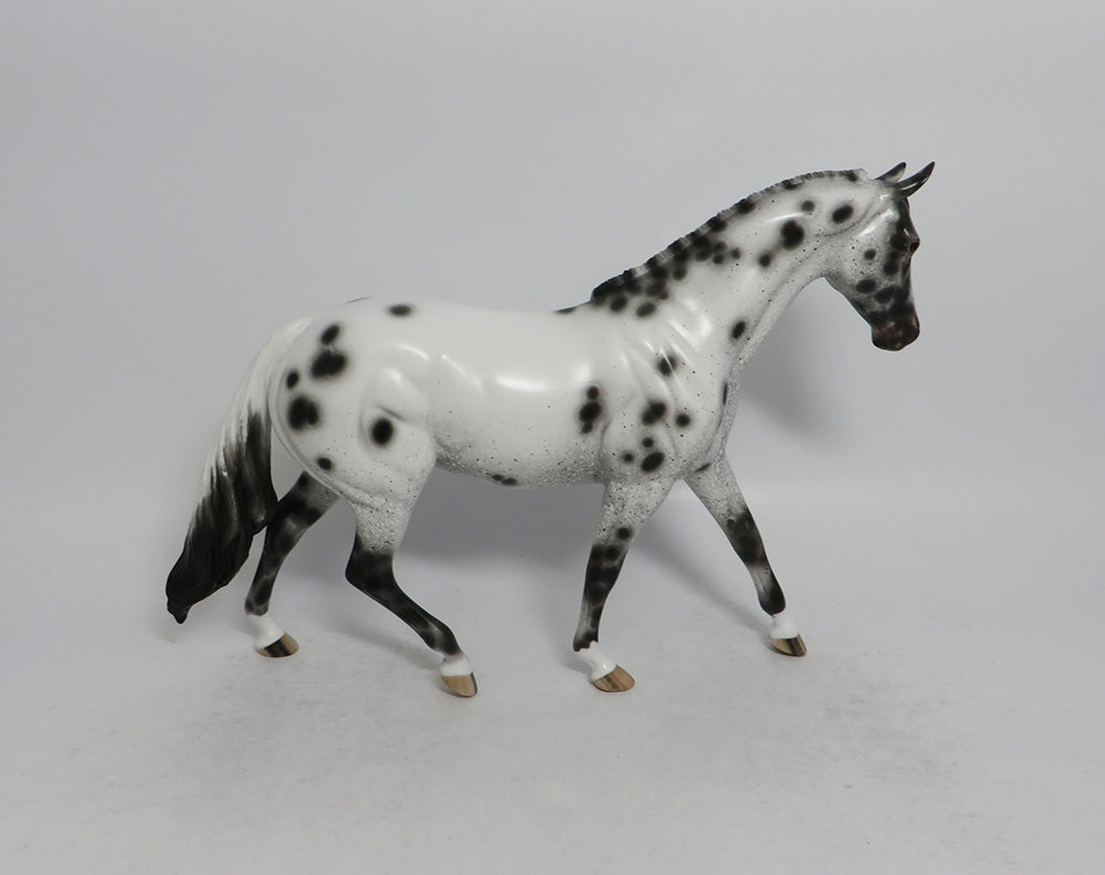LITTLE WONDER-OOAK BLACK APPALOOSA PONY BY SHERYL LEISURE SCHF 2018