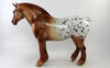 GINGER-OOAK CHESTNUT APPALLOOSA HEAVY DRAFT MODEL HORSE 12/28/18
